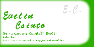 evelin csinto business card